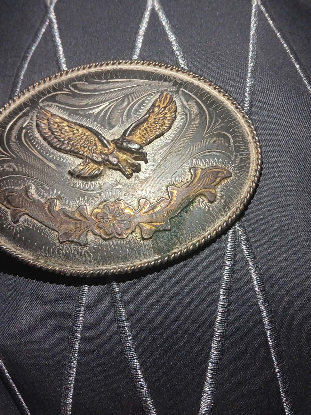 Vintage Westren Oval Belt Buckle
